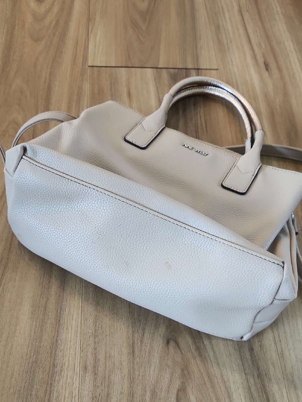 Nine West Blush Pink Pebbled Shoulder Bag - Picture 8 of 9